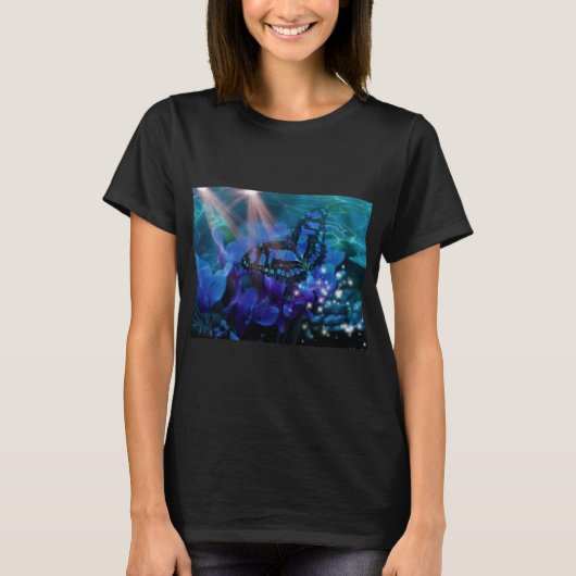 Magical Blue Butterfly T-Shirt (Vorderseite)
