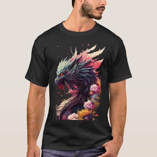 Magical Blue Dragon T-Shirt (Vorderseite)