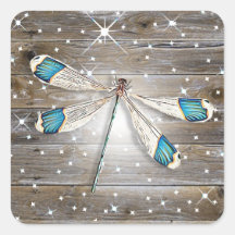 Magical Blue Dragonfly Glitzern