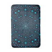 Magical Blue Glow Mandala Badematte (Vorderseite Vertikal)