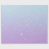 Magical Blue Lilac Bokeh Ästhetik Gradient Ombre Geschenkpapier (Flach)