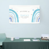 Magical Blue Rainbow Baby Dusche Willkommen Banner (Messeveranstaltung)