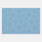 Magical Blue Romantic Kitsch Weihnachtsschmuck Geschenkpapier Set (Vorderseite 3)