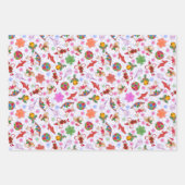 Magical Blue Romantic Kitsch Weihnachtsschmuck Geschenkpapier Set (Vorderseite 2)