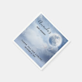 Magical Blue Sky mit flying Swans Baby Dusche Serviette (Ecke)