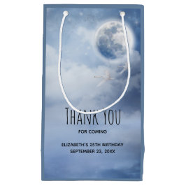 Magical Blue Sky mit Flying Swans Vielen Dank Kleine Geschenktüte