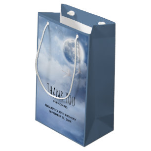 Magical Blue Sky mit Flying Swans Vielen Dank Kleine Geschenktüte