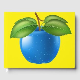 Magical Blue Starry Apple Gästebuch