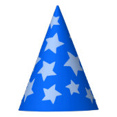 Magical Blue Stars Party Hat Partyhütchen (Vorderseite)