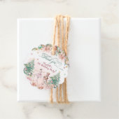 Magical Blus Nutcracker Girl Birthday Floral Geschenkanhänger (Beispiel)