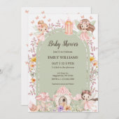 Magical Boho Arch Fairy Baby Shower Invitations Einladung (Vorne/Hinten)