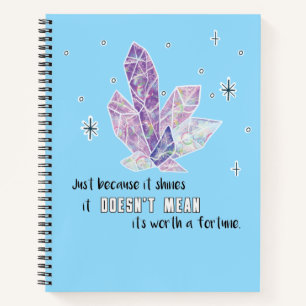 Magical Boho Diamond Spiral Notebook Notizblock