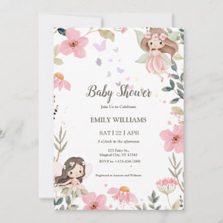 Magical Boho Fairy Baby Shower Invitatio Einladung