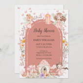 Magical Boho Fairy Garden Baby Shower Invitatio Einladung (Vorne/Hinten)