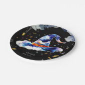 Magical Boho Verzauberter Zauberer Geburtstag Pappteller (Schrägansicht)