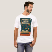 Magical Book Fantasy Illustration T-Shirt (Vorne ganz)
