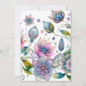 Magical Bunny Baby Shower Einladungen (Rückseite)