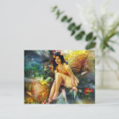 Magical Butterfly Fairy Postkarte (Stehend Vorderseite)