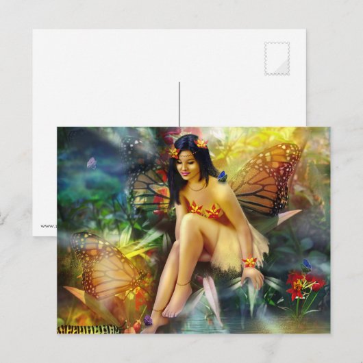 Magical Butterfly Fairy Postkarte (Vorne/Hinten)