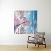 Magical Candy Castle Wandteppich (Beispiel (Horizontal))