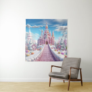 Magical Candy Castle Wandteppich