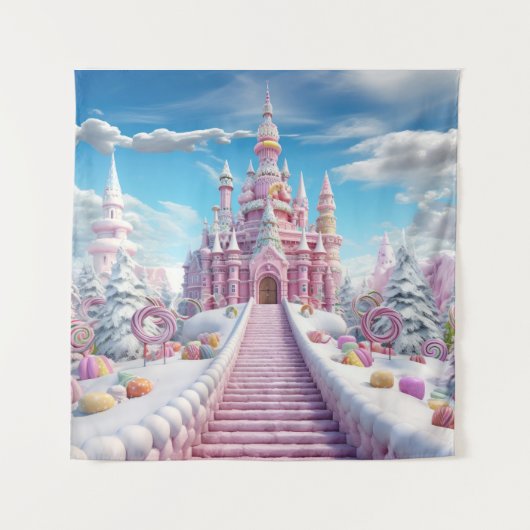 Magical Candy Castle Wandteppich (Vorderseite)
