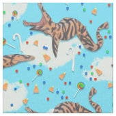 Magical Candy Crunch Prehistorisches Liopleurodon Stoff (Nahaufnahme)