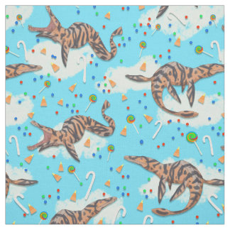 Magical Candy Crunch Prehistorisches Liopleurodon Stoff