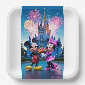 Magical Castle Mickey and Minnie Mouse Party Paper Pappteller