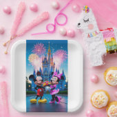 Magical Castle Mickey and Minnie Mouse Party Paper Pappteller (Party)