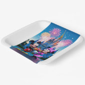 Magical Castle Mickey and Minnie Mouse Party Paper Pappteller (Gewinkelt)