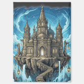 Magical Celestial Floating Castle In The Clouds Magnet (Vorderseite)