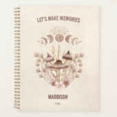 Magical Celestial Mushroom Fungi Moon Boho Planer (Vorderseite)