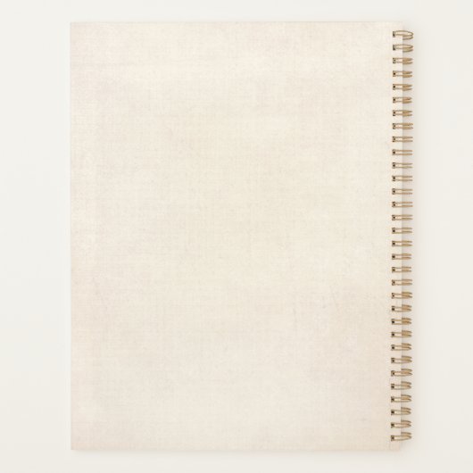 Magical Celestial Mushroom Fungi Moon Boho Planer (Rückseite)