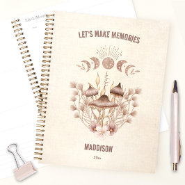 Magical Celestial Mushroom Fungi Moon Boho Planer