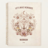 Magical Celestial Mushroom Moon Boho Planer (Vorderseite)