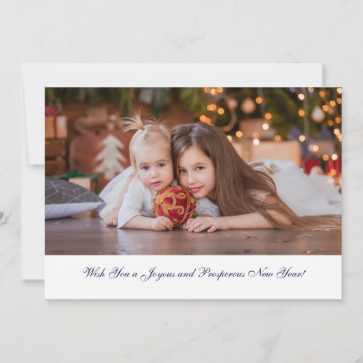 Magical Christmas Ballerina Nutcracker 2 Photo Dankeskarte (Rückseite)