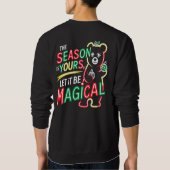 Magical Christmas Bear Festive Holiday Pullover (Rückseite)