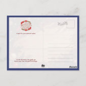 Magical Christmas City Fireworks Night Postkarte (Rückseite)