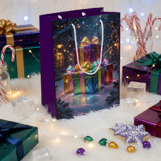 Magical Christmas Gift Bag – Luxury Festive Mittlere Geschenktüte
