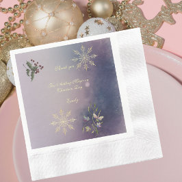 Magical Christmas Glow Christmas Birthday Napkins  Serviette