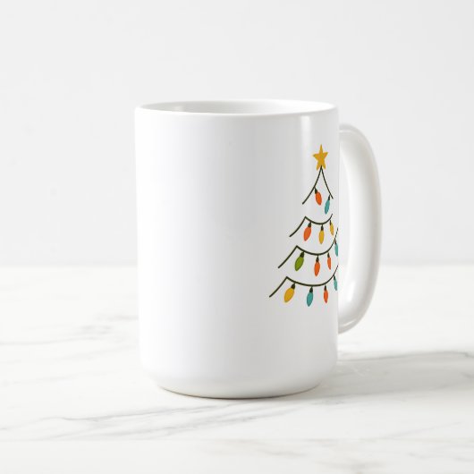 Magical Christmas Light Tree Glow Kaffeetasse (VorderseiteRechts)