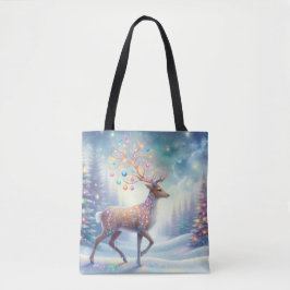 Magical Christmas Reindeer Tote Tasche
