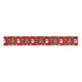 Magical Christmas – Santa, Reindeer & Snowflakes Ripsband (Vorderseite)