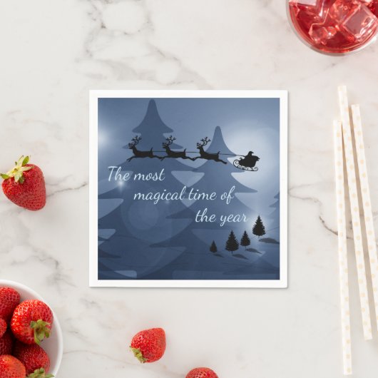 Magical Christmas Scene Serviette (Beispiel)