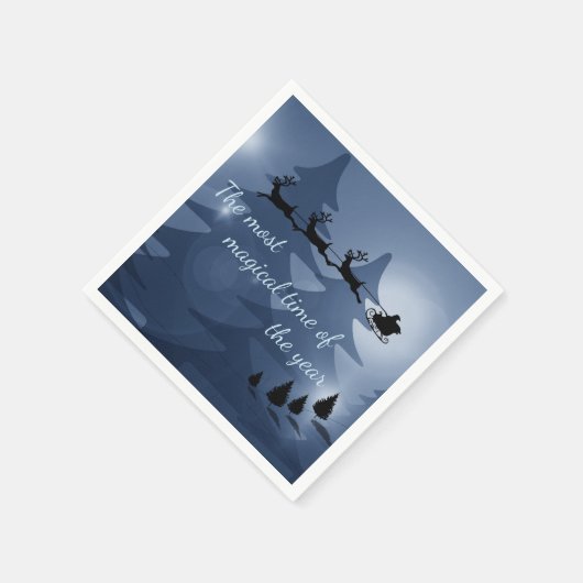 Magical Christmas Scene Serviette (Ecke)