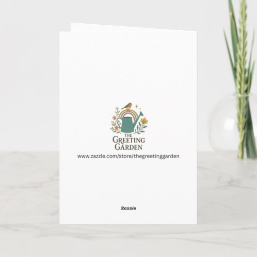 Magical Christmas Time Custom Christmas Greeting Karte (Rückseite)