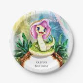 Magical Cobra Snake Birthday Pappteller (Vorderseite)