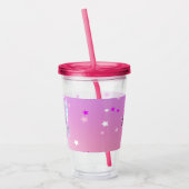 Magical color start white unicorn acryltrinkbecher (Links)