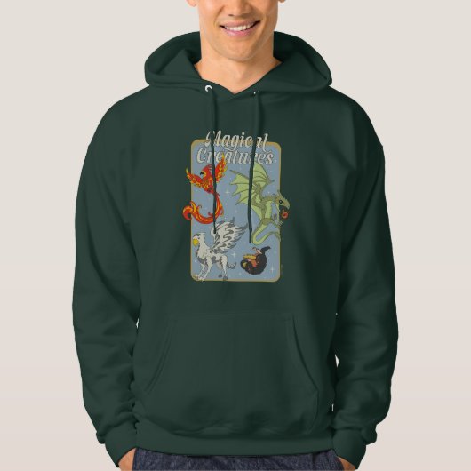 Magical Creatures Vintage Graphic Hoodie (Vorderseite)